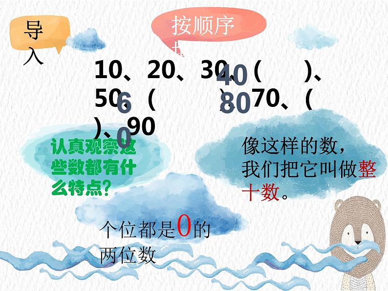 人教版小学数学一年级下册  六.100以内加法和减法 1.整十数加减整十数   课件第3页