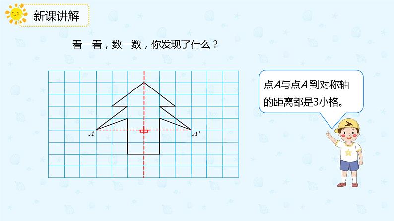 人教版四年级数学下册  7.1轴对称的性质及画法（课件）第7页