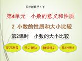 人教版数学四下4.2.2 小数的大小比较ppt课件+教案+同步练习