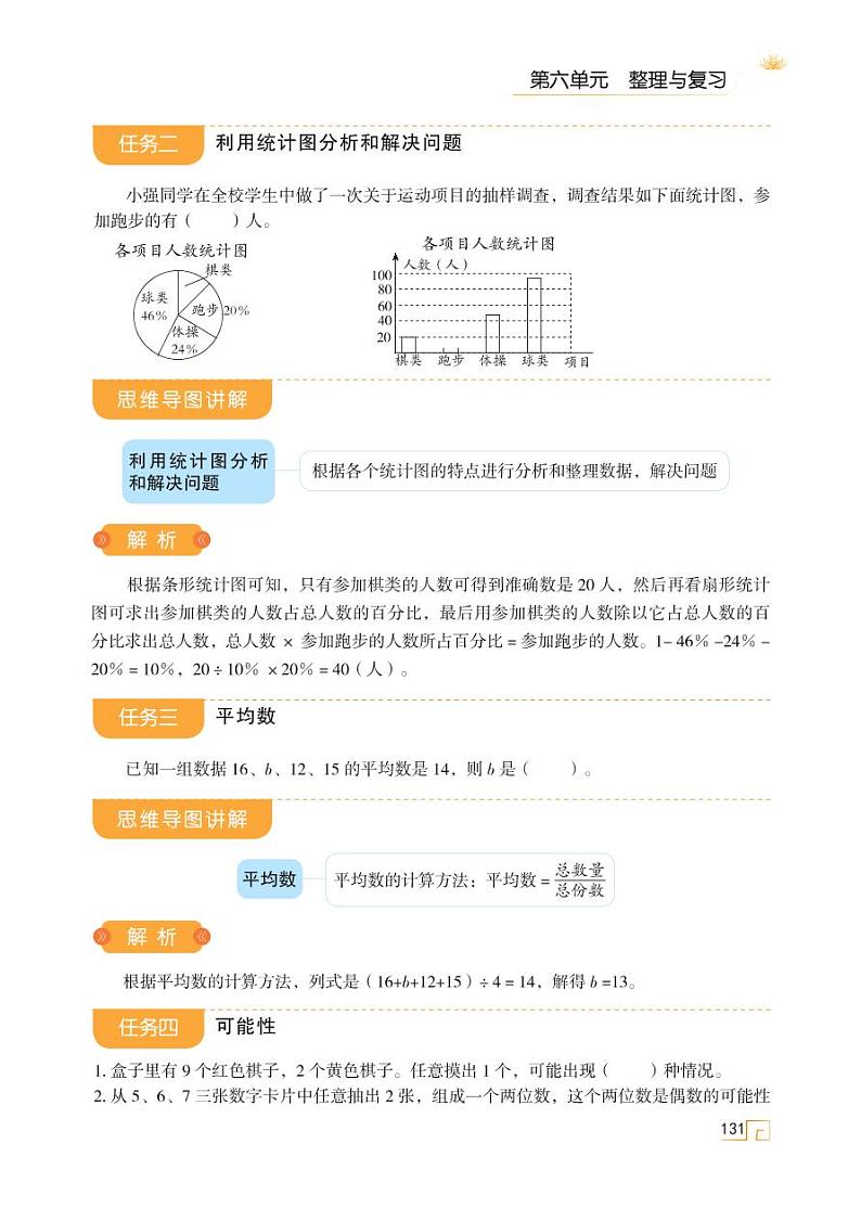人教版 六年级数学下册 第六单元 第29讲 统计与概率 天天练学案02