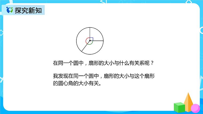 人教版数学六上第五单元第五课时《扇形》课件+教案+同步练习（含答案）07