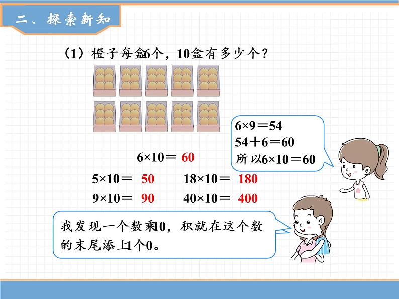 人教版数学三年级下第四单元 第2课时  口算乘法（2）课件PPT第3页