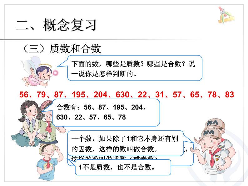 9.3总复习：因数和倍数复习课件PPT第5页