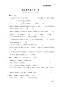 人教版 六年级数学下册 综合素养提升（一） 天天练