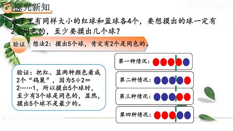 人教版数学六年级下册  鸽巢问题的应用 精编课件07