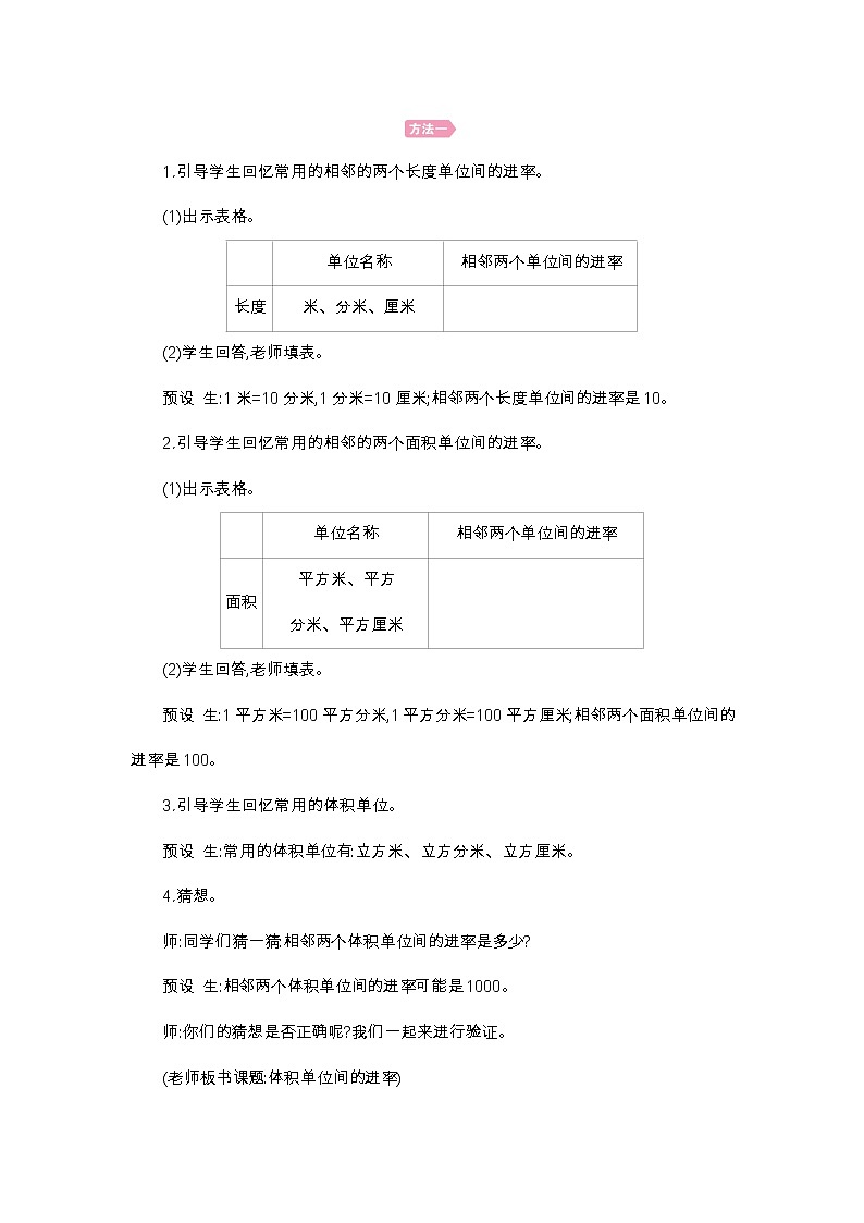 第3单元 体积单位间的进率-2021-2022学年人教版数学五年级下册教案02