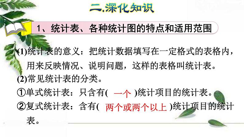 人教版数学六年级下册 《统计与概率》授课课件第5页