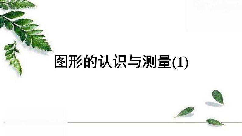 人教版数学六年级下册 《图形的认识与测量(1)》授课课件第1页