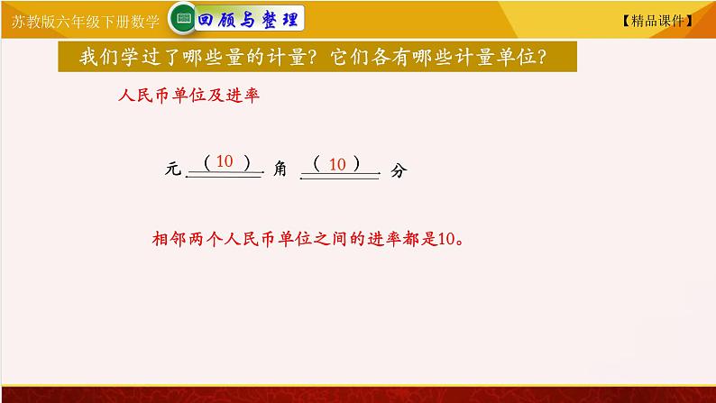 苏教版六年级下册数学 7.13常见的量  精品课件07