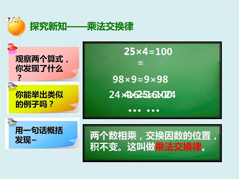 人教版数学四年级下册第三单元《乘法交换律、结合律》课件第4页