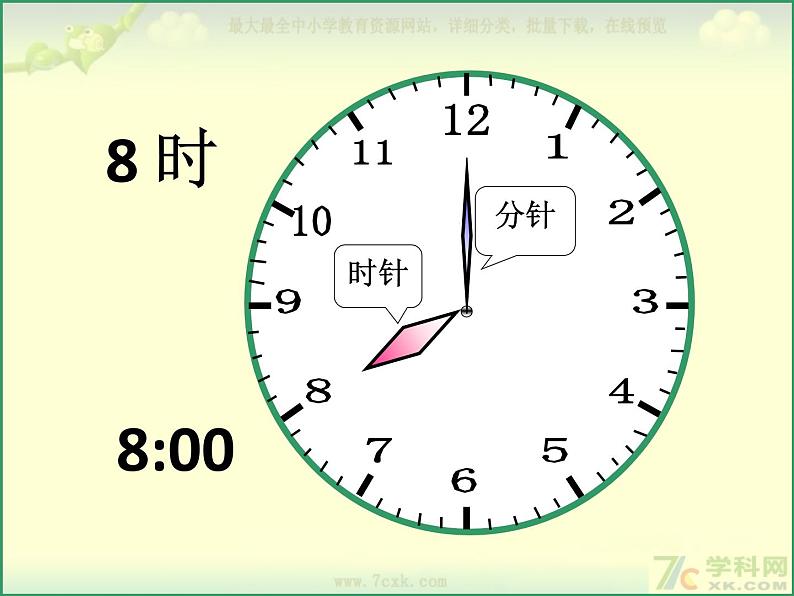 苏教版数学1、二数下《认识时、分》课件02