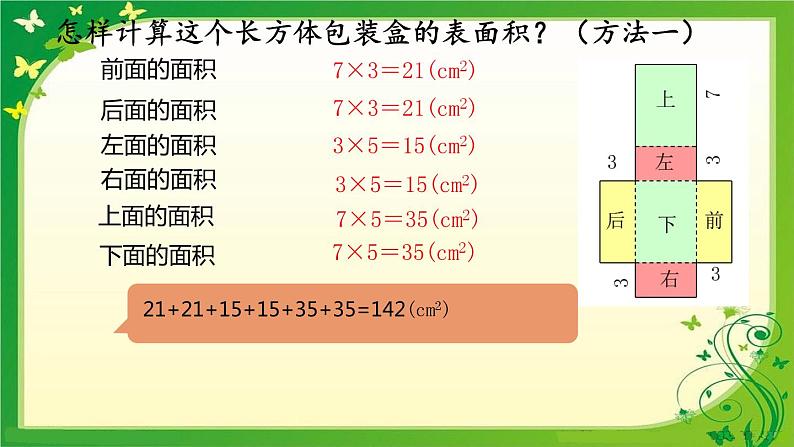 长方体的表面积课件PPT06