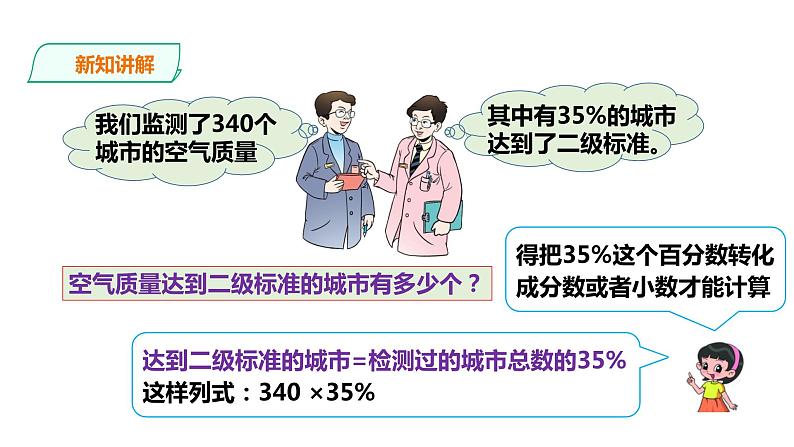 六年级下册数学课件-第一单元第二课时  百分数、分数、小数互化    西师大版(共21张PPT)第5页