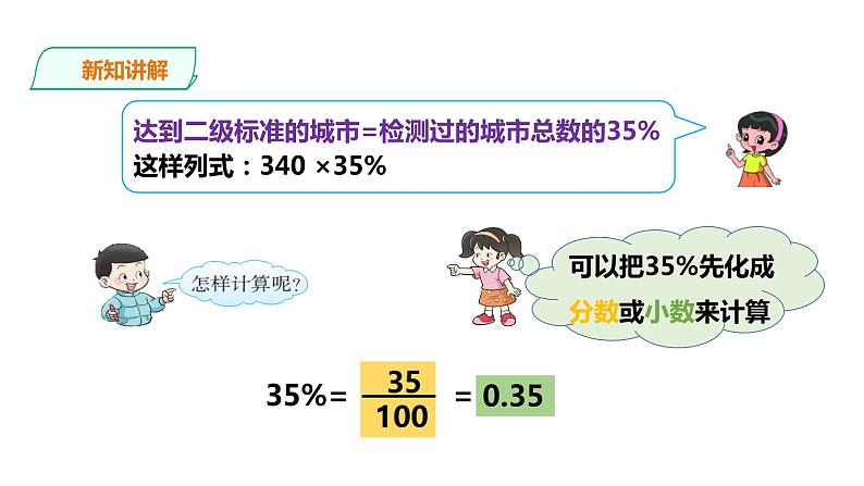 六年级下册数学课件-第一单元第二课时  百分数、分数、小数互化    西师大版(共21张PPT)第6页