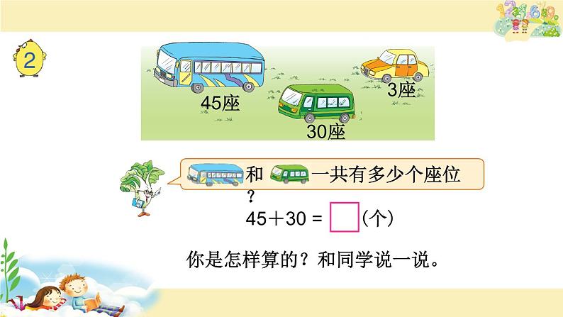 苏教版一下数学课件13.两位数加整十数、一位数（不进位）第2页