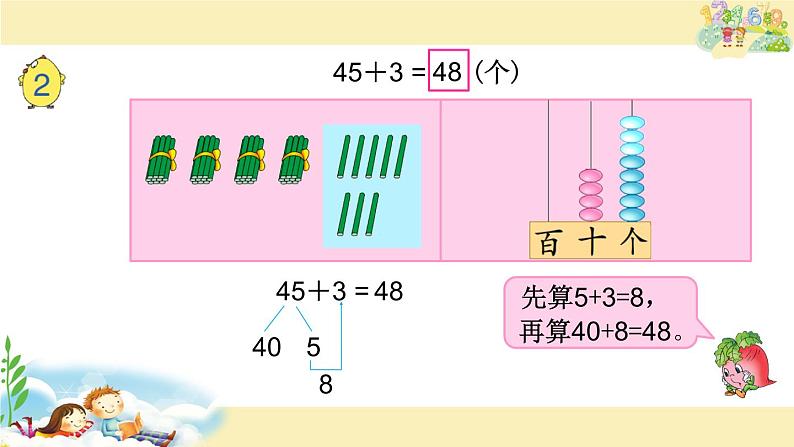 苏教版一下数学课件13.两位数加整十数、一位数（不进位）第5页