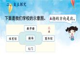 人教版数学三年级下册第一单元 第2课时 平面图上辨认东、南、西、北 同步课件