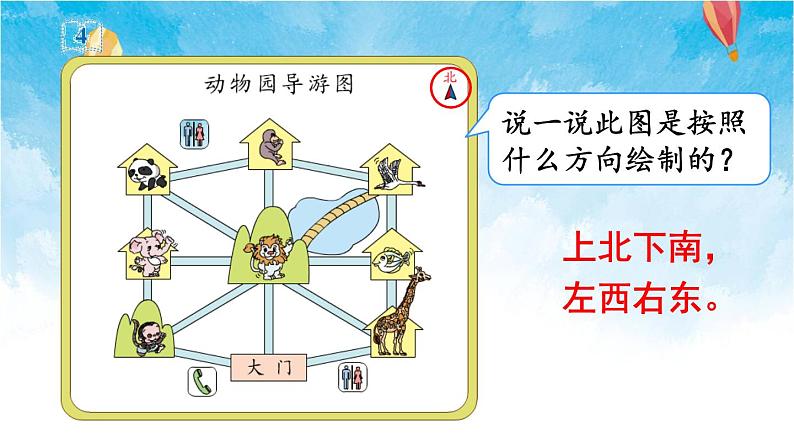 人教版数学三年级下册第一单元 第4课时 简单的路线图 同步课件05