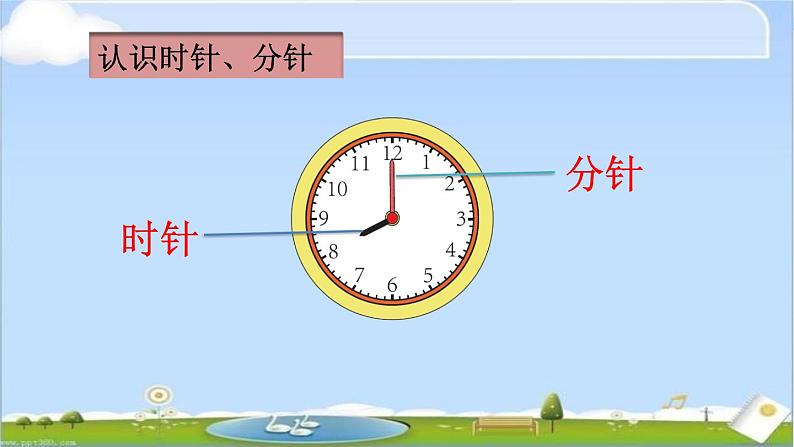 人教版二年级数学上册 7 认识时间 课件(共12张PPT) (1)第3页