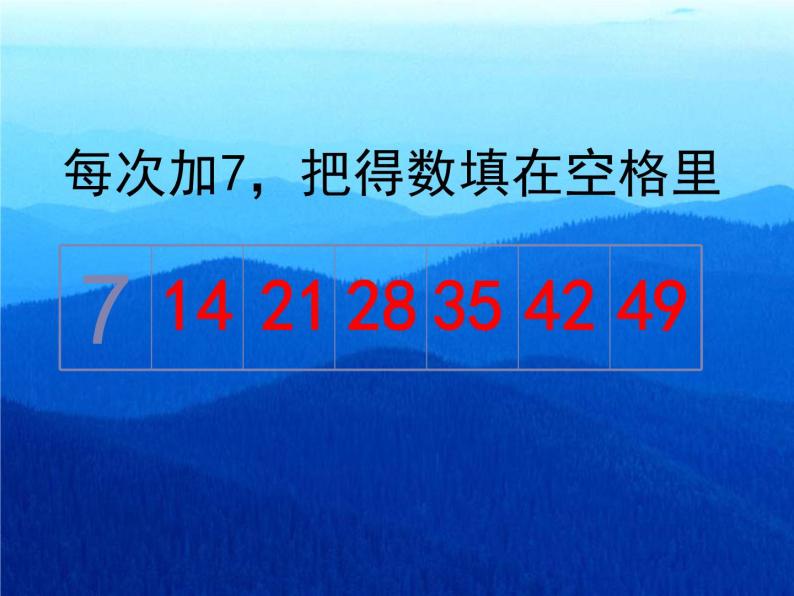 人教版二年级数学上册 6.1 7的乘法口诀课件(共15张PPT)03