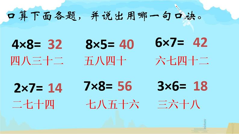 人教版二年级数学上册 6.3 9的乘法口诀 课件(共14张PPT)第2页