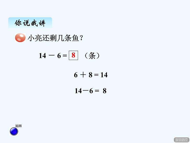 青岛版数学一年级下册 一、3十几减6，5，4，3，2 课件第4页