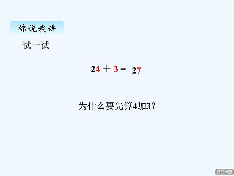 青岛版数学一年级下册 五、1两位数加一位数（不进位）、两位数加整十数 课件06