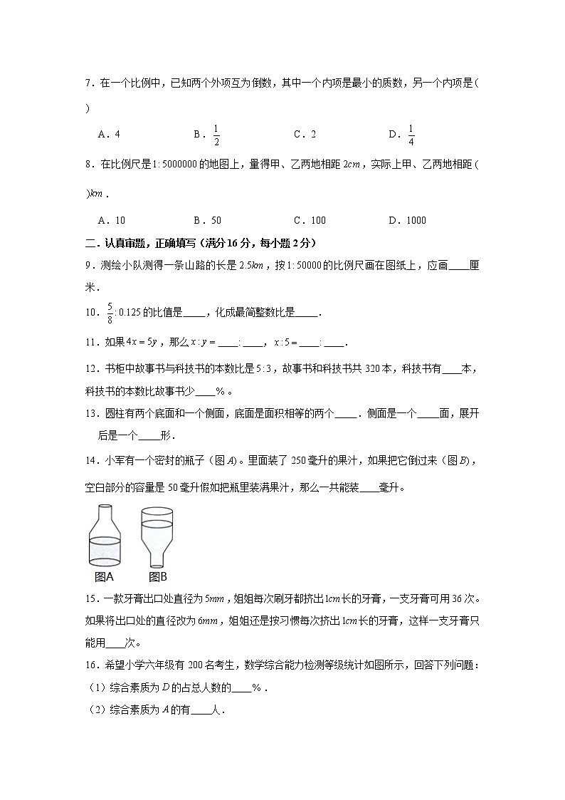 苏教版小学数学六年级下册期中常考易错题汇编13第2页