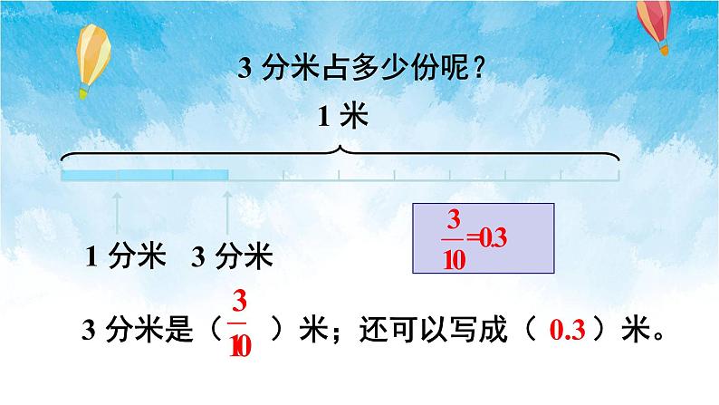 人教版数学三年级下册第七单元 第1课时 认识小数 同步课件08