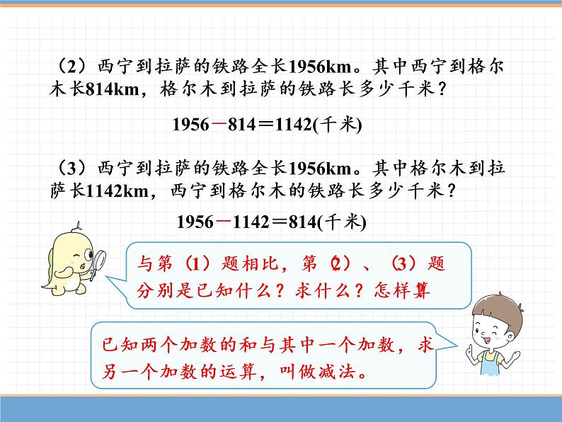 数学人教版四年级下第一单元 第1课时  加、减法的意义和各部分间的关系课件PPT第6页