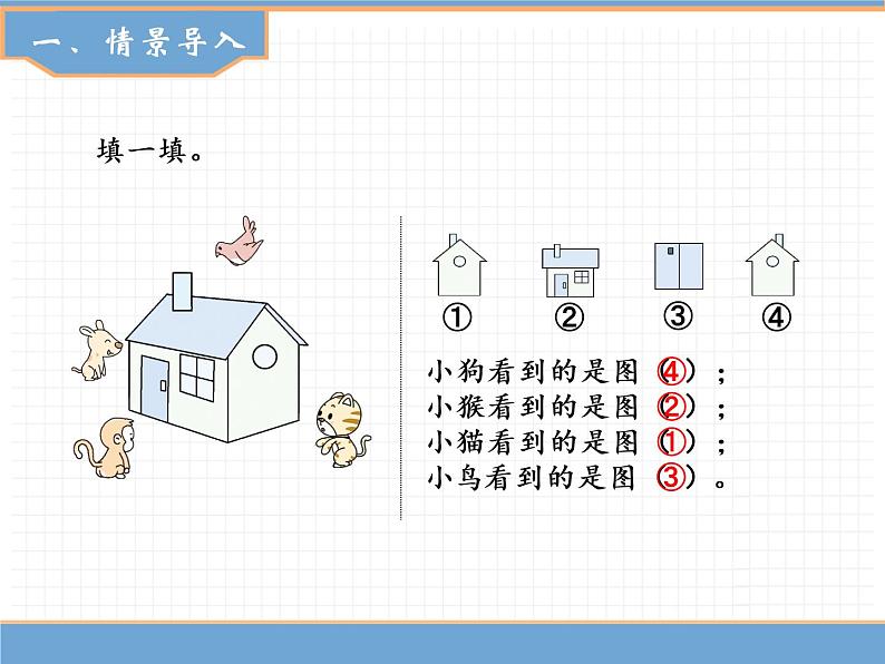 数学人教版四年级下第二单元 第2课时  观察物体（2）课件PPT第2页