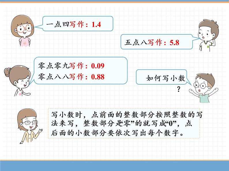 数学人教版四年级下第四单元 第3课时  小数的读法和写法（2）课件PPT06