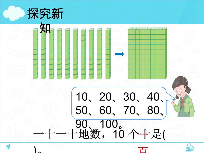 人教版小学数学二年级下册  七.万以内数的认识 1.1000以内数的认识   课件第5页