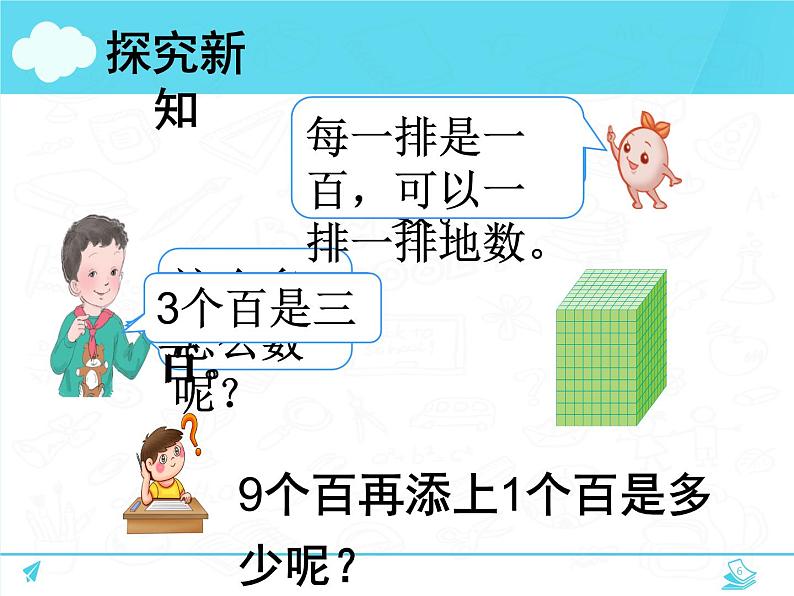 人教版小学数学二年级下册  七.万以内数的认识 1.1000以内数的认识   课件第6页