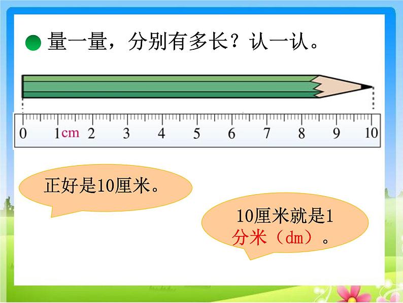 北师大版数学二年级下册 4.1 铅笔有多长(13)（课件）第2页