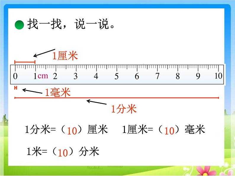 北师大版数学二年级下册 4.1 铅笔有多长(13)（课件）第6页