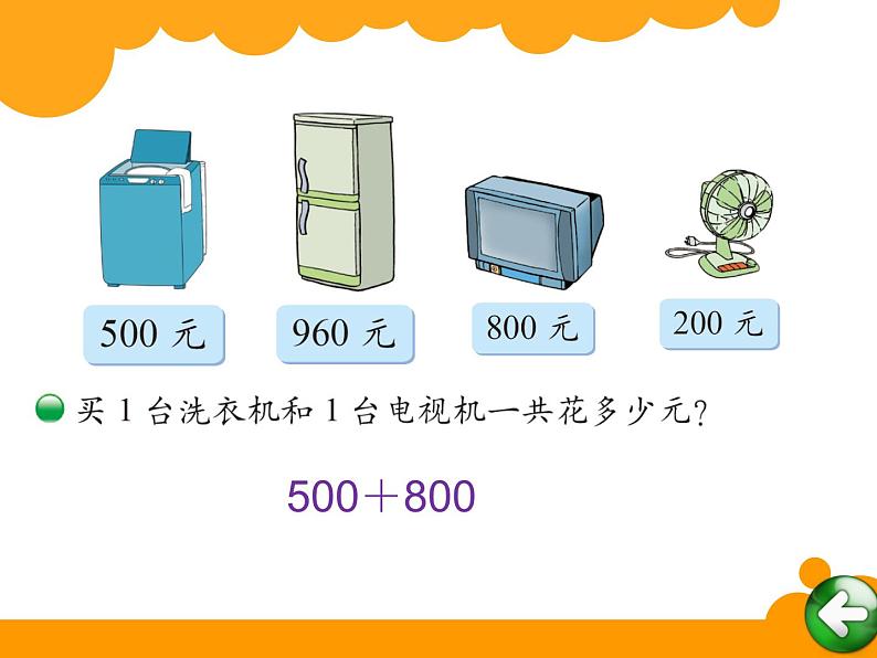 北师大版数学二年级下册 5.1 买电器(2)（课件）第3页