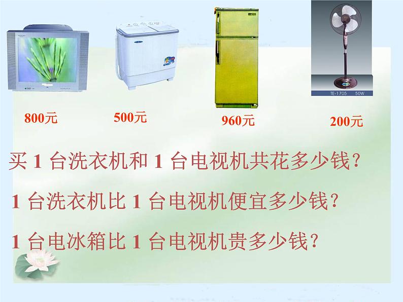北师大版数学二年级下册 5.1 买电器(6)（课件）第4页