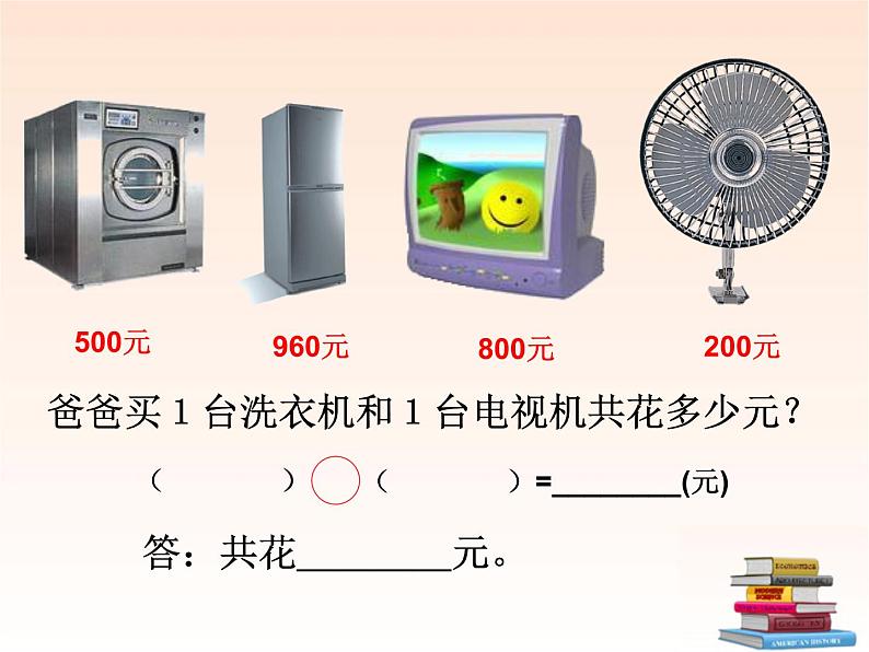 北师大版数学二年级下册 5.1 买电器(6)（课件）第5页