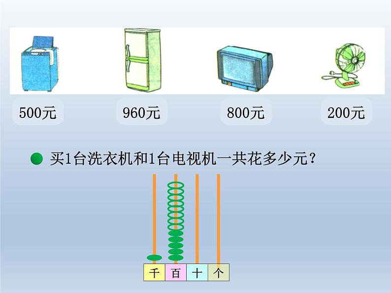 北师大版数学二年级下册 5.1 《买电器》教学设计（课件）04