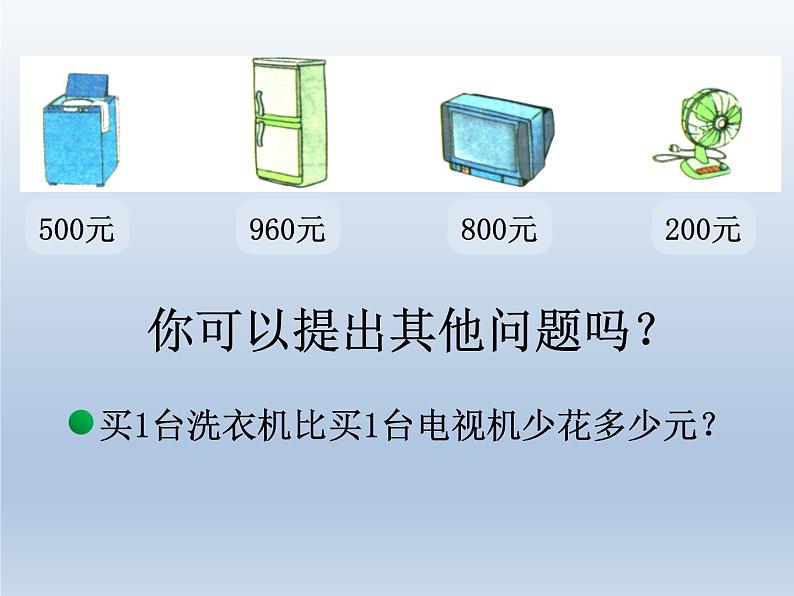 北师大版数学二年级下册 5.1 《买电器》教学设计（课件）06