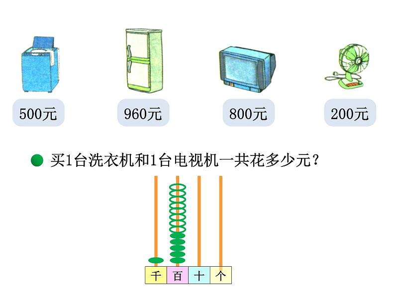 北师大版数学二年级下册 5.1 买电器的教学（课件）第4页