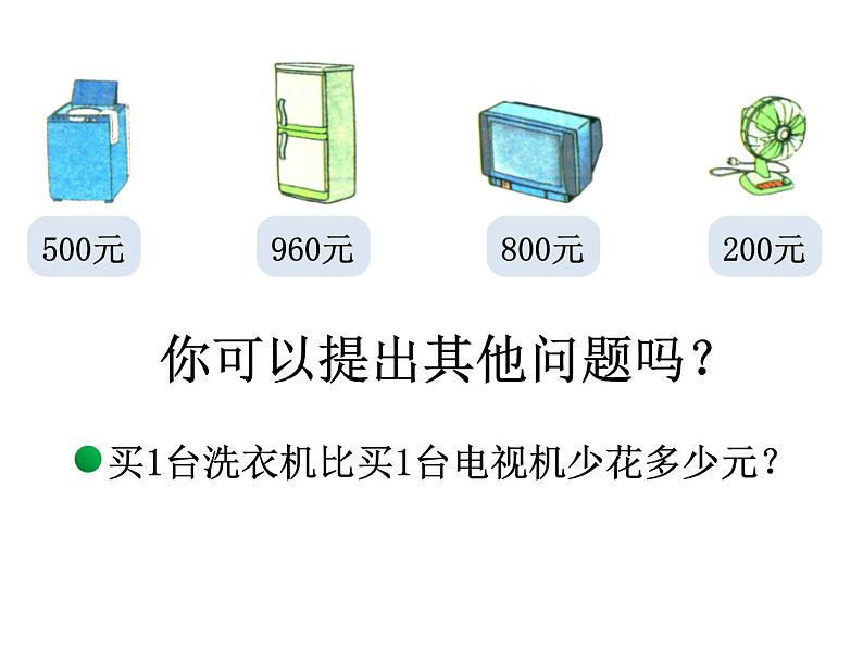 北师大版数学二年级下册 5.1 买电器的教学（课件）第6页