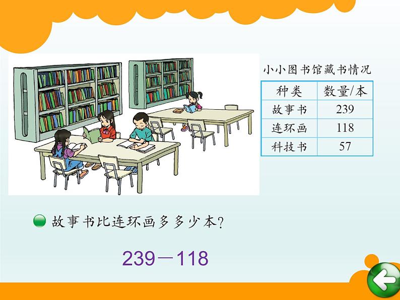 北师大版数学二年级下册 5.4 小小图书馆的教学（课件）第2页