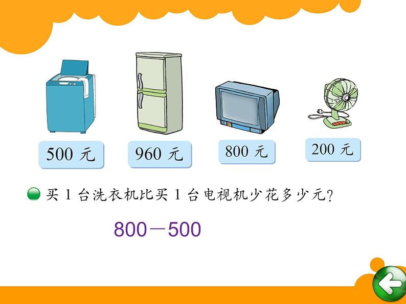 北师大版数学二年级下册 5.1 买电器(3)（课件）第6页