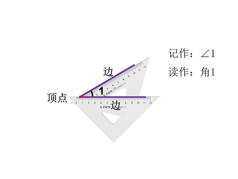 北师大版数学二年级下册 6.1  认识角(2)（课件）第3页