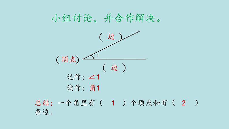 北师大版数学二年级下册 6.2  认识直角(1)（课件）01