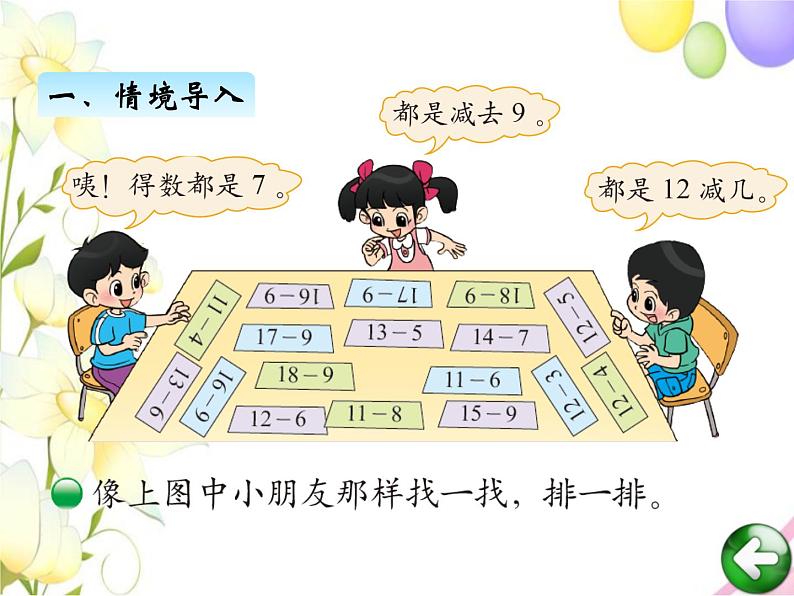 北师版一年级下册第一单元加与减(一)课件+教案+测试题+教材分析02