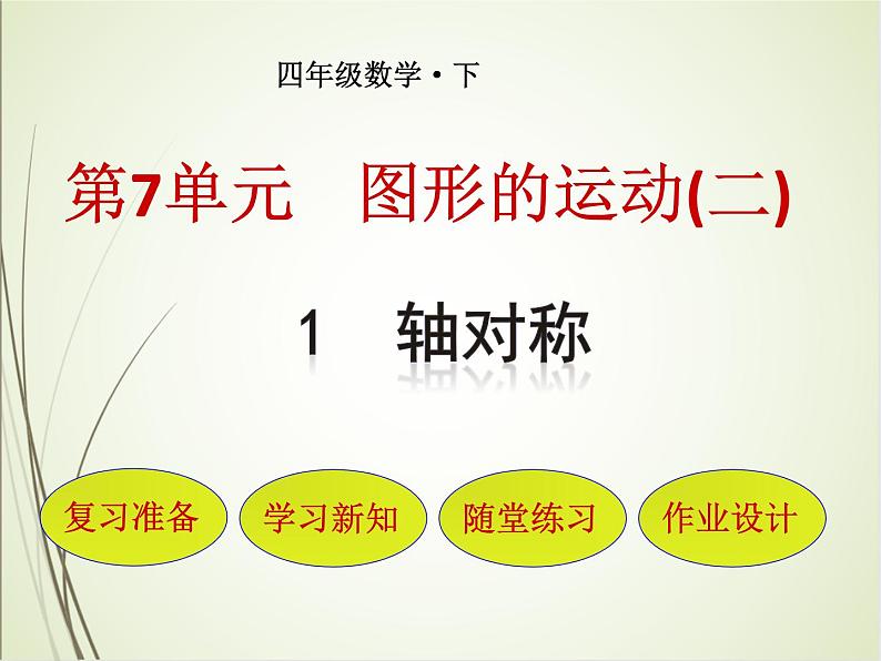 人教版数学四下7.1.1 轴对称ppt课件+教案+同步练习01