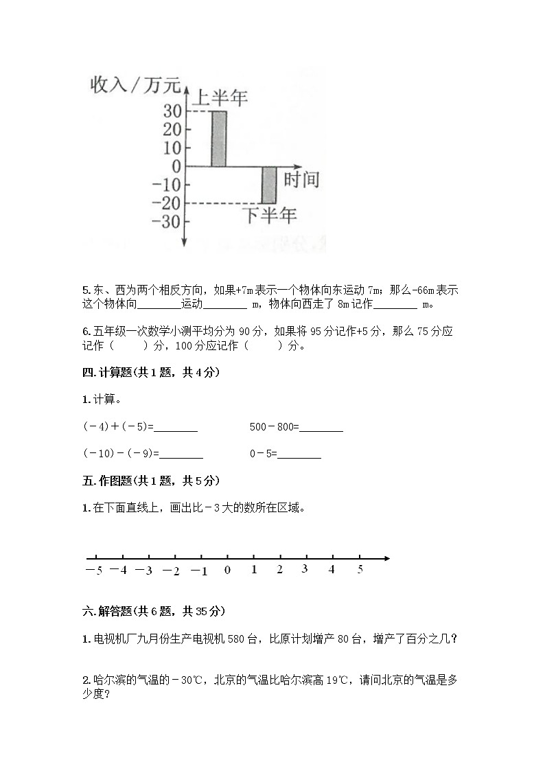 人教版六年级下册数学期中测试卷及参考答案（夺分金卷）第3页